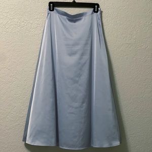 Satin Mid length skirt